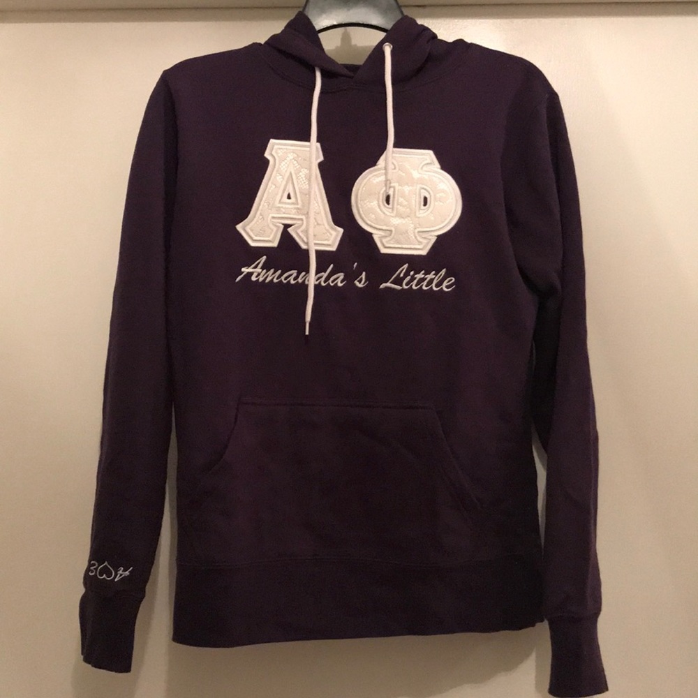Purple Alpha Phi hoodie